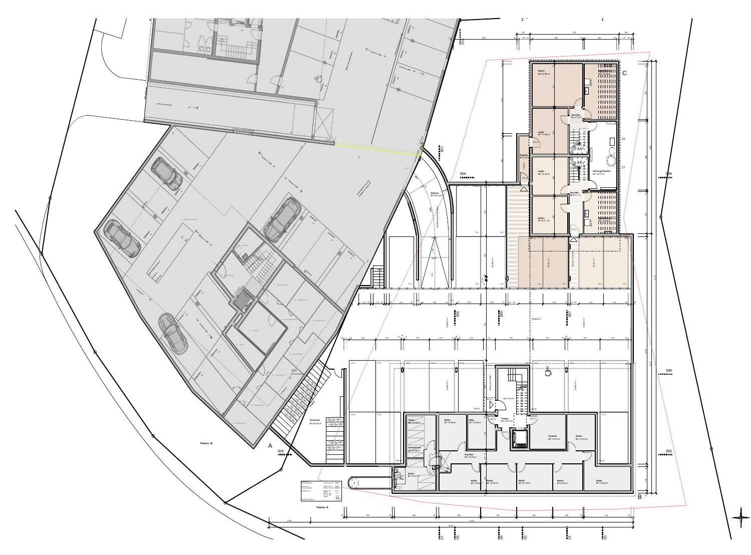Untergeschoss – UG-Grundrissplan