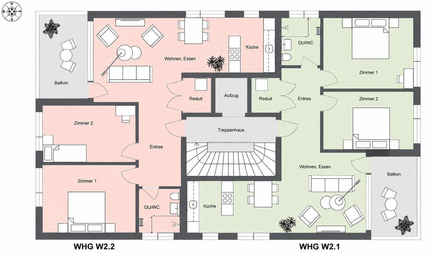Grundriss Wohnung W22