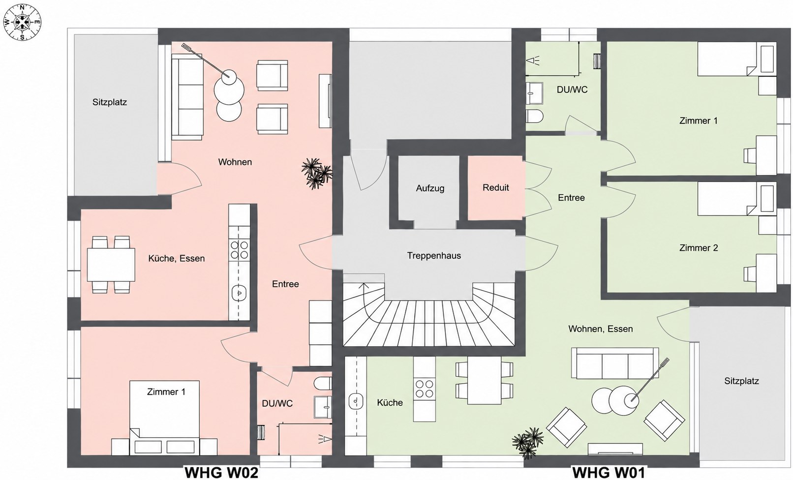 Grundriss Wohnung W01