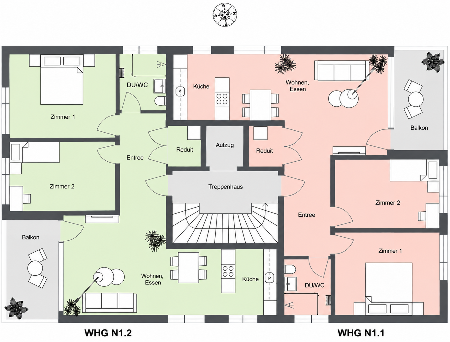 Grundriss Wohnung N11